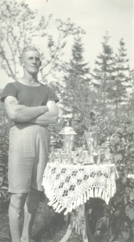 Idrottsmannen Kristian Nilsson Bomunds i Hammaren 510, född 1902 vid Hägdarve 110
